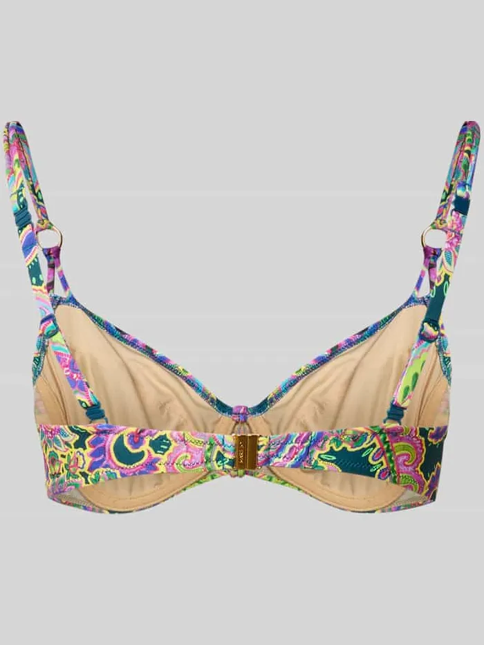 Marie Jo Bikinitop met all-over paisleyprint model 'Lise' paars, foto 2