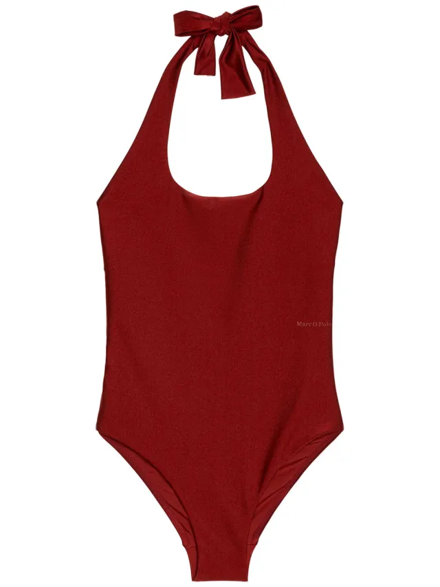Marc O'Polo Vrouwen Badpak Shiny bordeauxrood, foto 2