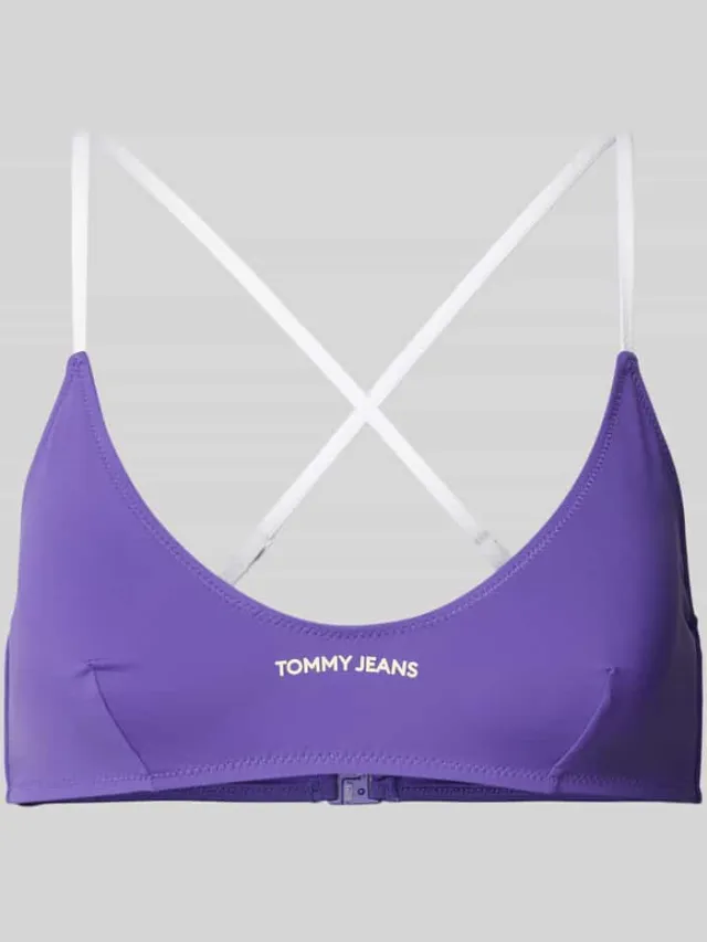Tommy Hilfiger Bralette met labelprint Paars
