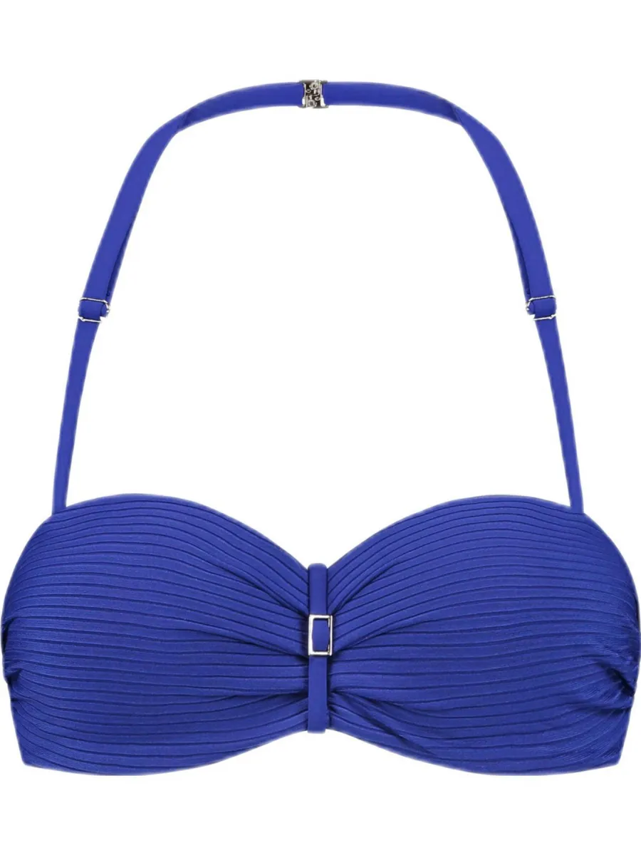 Cyell voorgevormde bandeau bikinitop blauw, foto 4