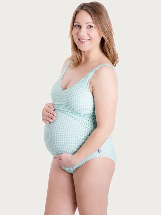 Petit Amour Aurelia zwangerschapsbadpak groen