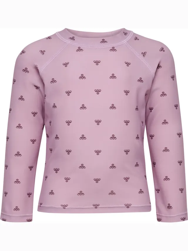 Hummel Hmlmini Bee Aop Swim T-Shirt MAUVE SHADOW