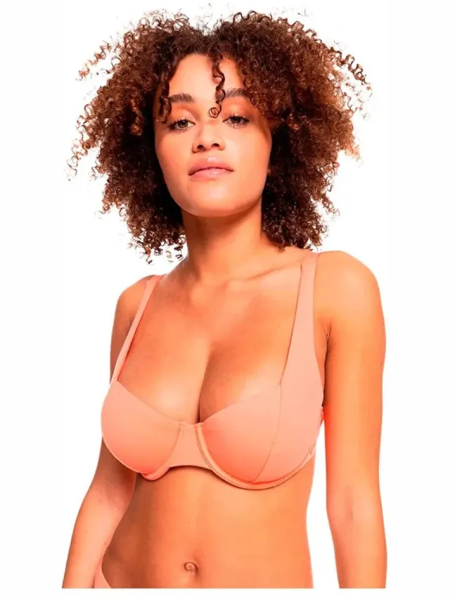 Roxy Side Beach Classics Underwire Bikinitop Oranje S Vrouw Fusion Coral