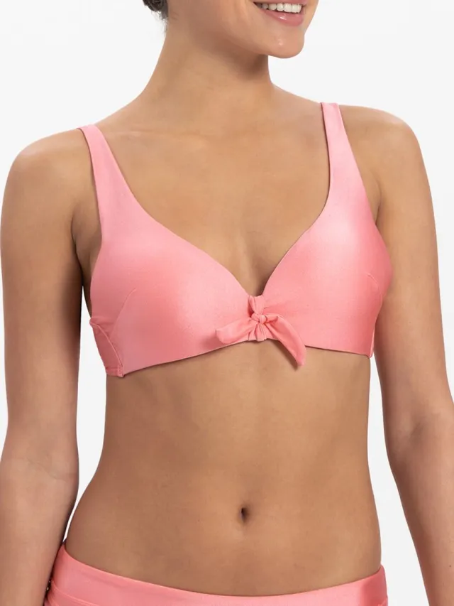 Beachlife Pink Shine Dames Bikinitopje Roze, Glitter