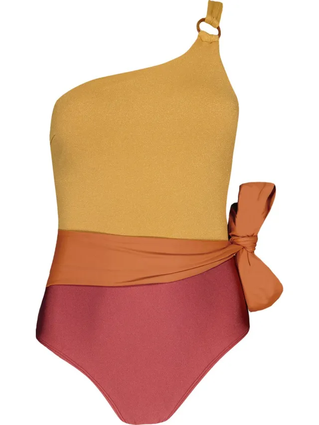 Barts Rioos One Shoulder One Piece Vrouwen Badpak - Rood