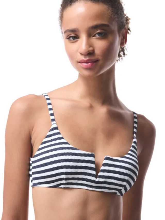Penti Gestreepte Ondersteuning Bikini Top Veelkleurig