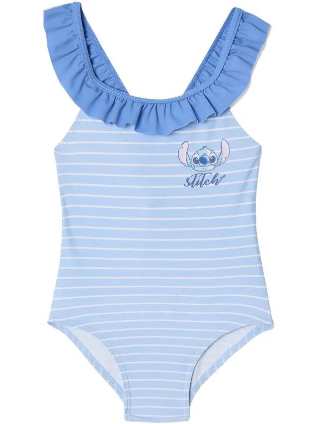 vertbaudet Badpak Disney® Lilo & Stitch Blauw Gestreept