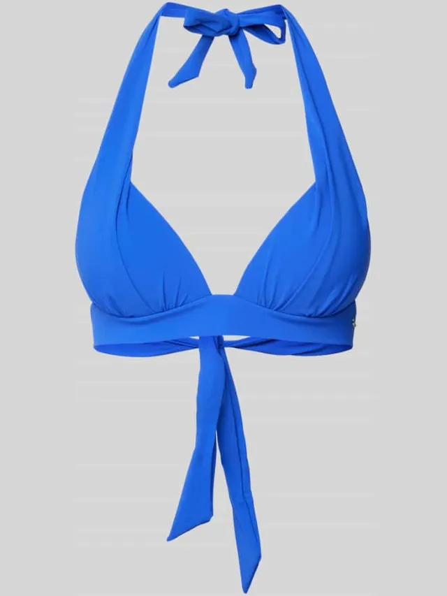 banana moon Bikinitop met vaste plooien, model 'MAHO SPRING' Koningsblauw