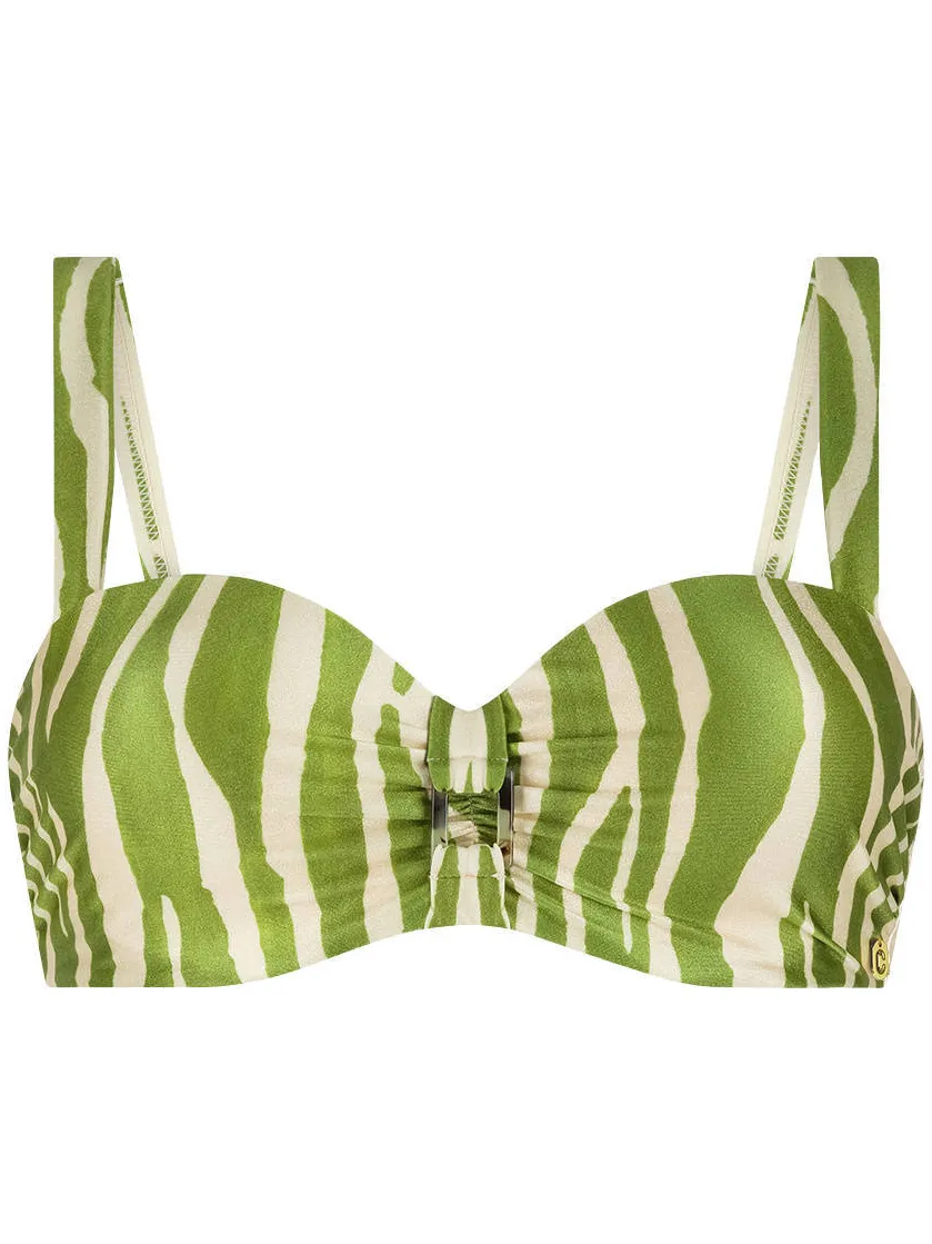 Ten Cate Beach TC WOW bandeau bikinitop groen, foto 2