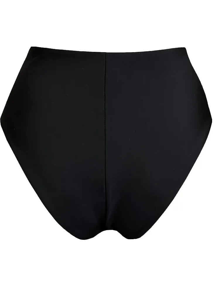 Anekdot dames vegan Bikinibroekje Skyline High Zwart, foto 2