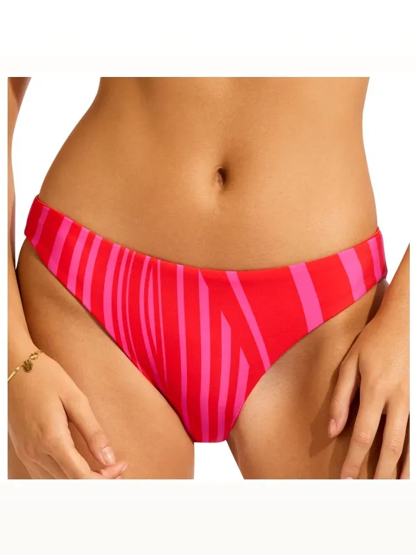 Seafolly Women's Coastline Reversible Hipster Pant - Bikinibroekje, oranje