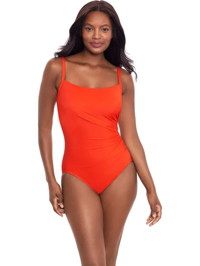 Miraclesuit Rock Solid Starr Badpak Arancio Rood 40