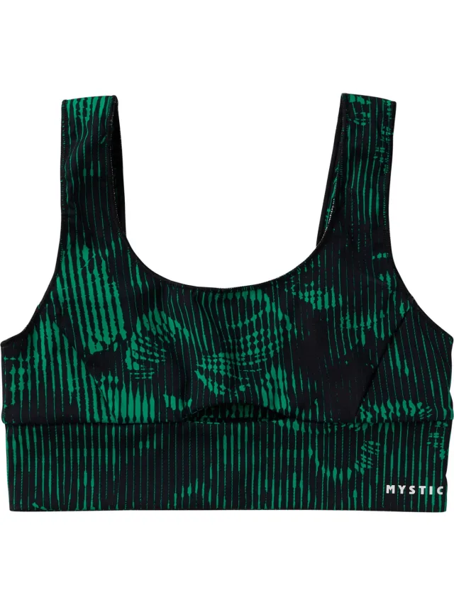 Mystic Leia Athletic Bikini Top - 240220 - Black / Green - 40