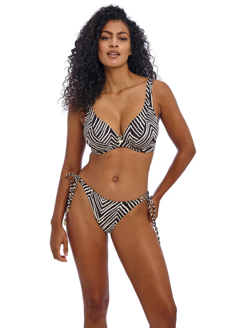 Freya Fiji niet-voorgevormde beugel bikinitop zwart