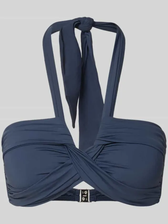 Seafolly Bikinitop in plooilook model 'Collective' Donkerblauw