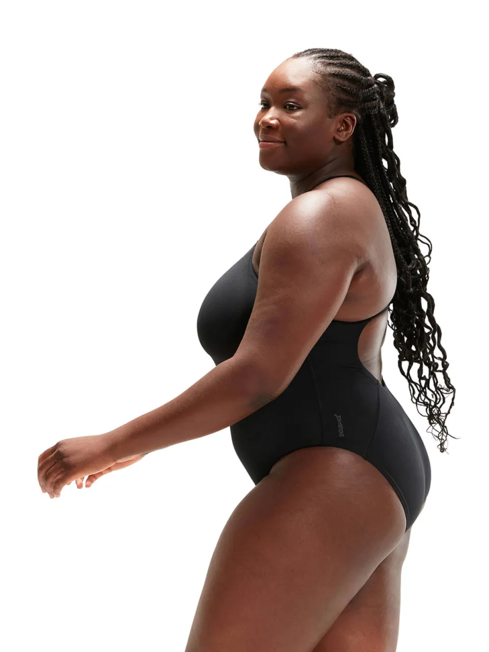 Speedo Endurance+ Medalist plussize badpak zwart, foto 3