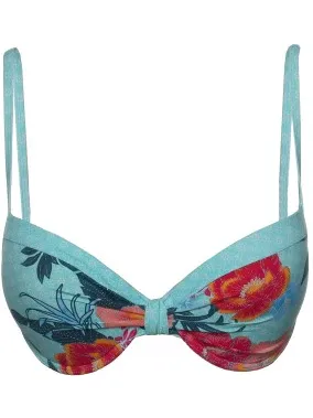 Esprit Peony Beach Padded Push Up Bikini Blauw,Versch.kleure/Patroon
