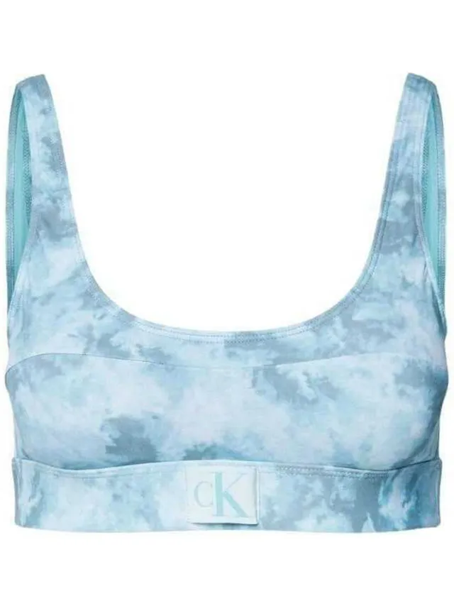 Calvin Klein Dames/Dames Tie Dye Bikini Top (Blauw), foto 2