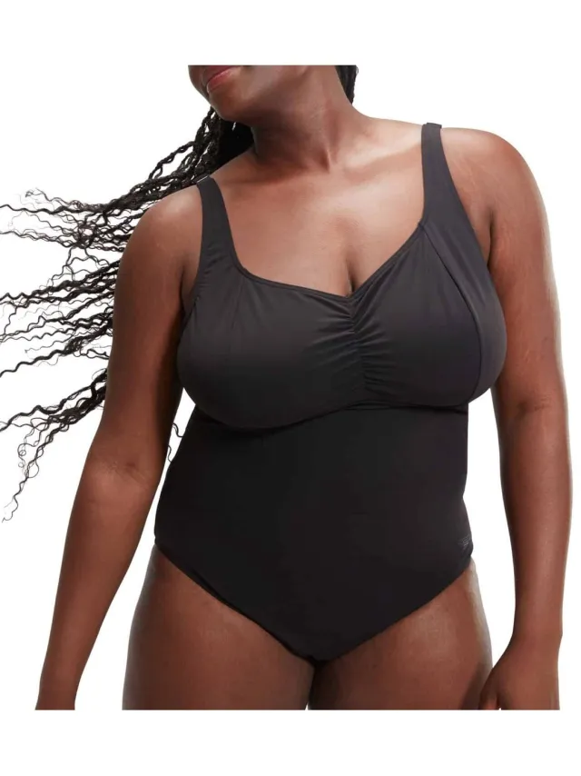 Speedo Eco Aquanite Shaping +Sizes BadpakVolwassenen Zwart