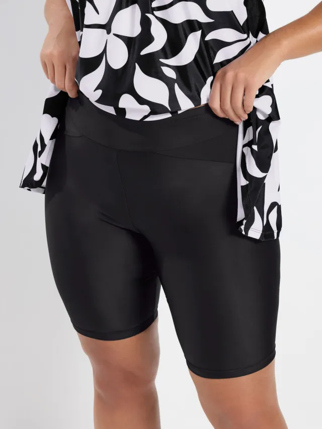 Yours Yourset 2Pack Zwarte Zwemshorts Met Hoge Taillesize 40, foto 4