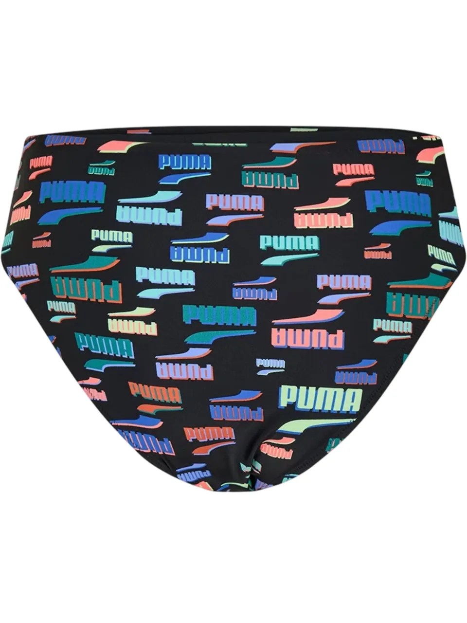 Puma Dames All Over Logo Bikini Slip (Zwart/Multi), foto 2