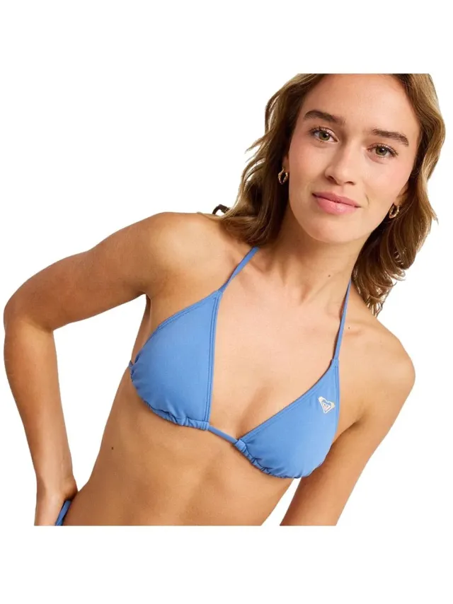 Roxy Essentials Sd Tiki Triangle Bikinitop Blauw XL Vrouw