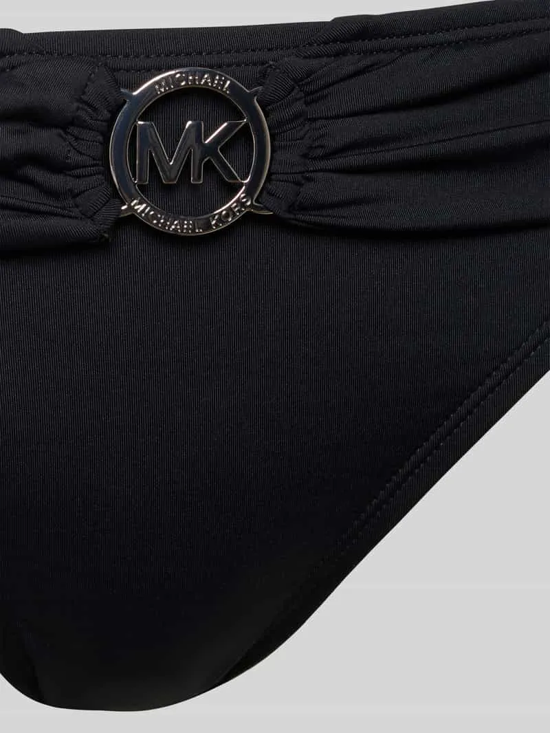Michael Kors Bikinibroekje met logo model 'SOLIDS' zwart, foto 3