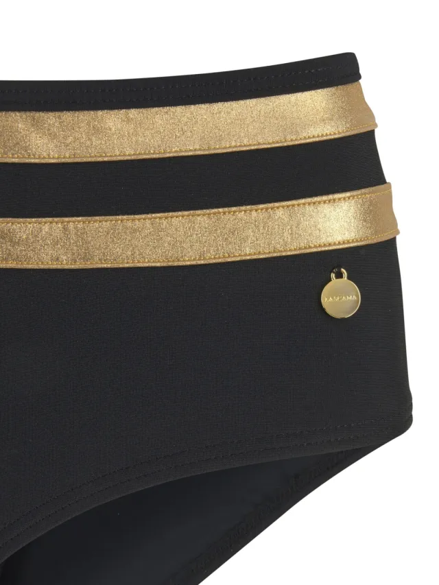 Bikinibroekje zwart/goudkleur