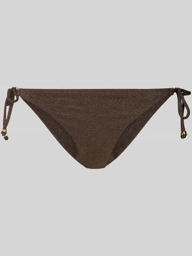 banana moon Bikinibroekje met zijdelingse rijgvetering Middenbruin