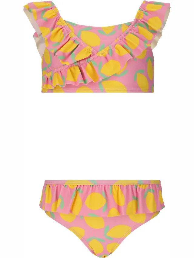 ZIGZAG Bikini Tropical Pink-geel