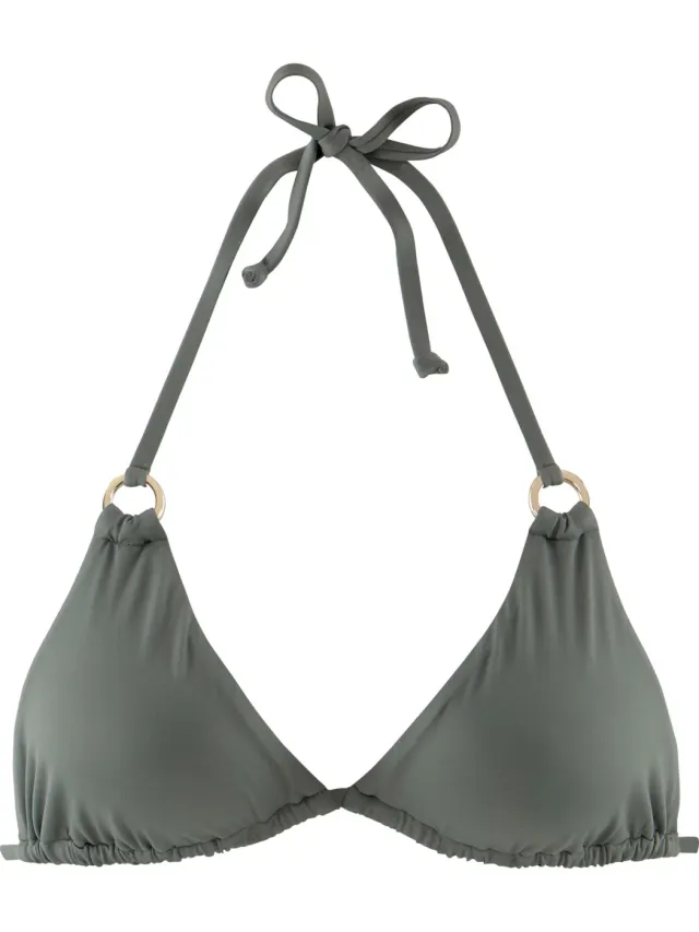 triangelbikinitop olijfgroen, foto 2