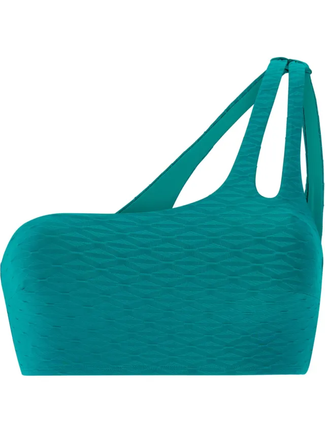 Protest MIXMarlea - Bikini top Dames - One shoulder - Normale pasvorm - Uitneembare vulling - Groen Peacock Green