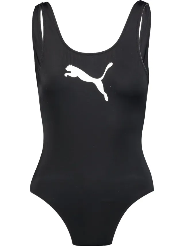 Puma Women Swimsuit - Zwart Badpak - L - Zwart
