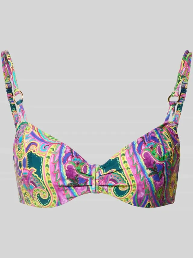 Marie Jo Bikinitop met all-over paisleyprint model 'Lise' Paars