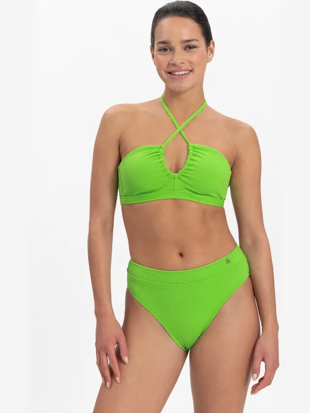 Beachlife Green Flash Dames Bikinibroekje Donkergroen, Groen