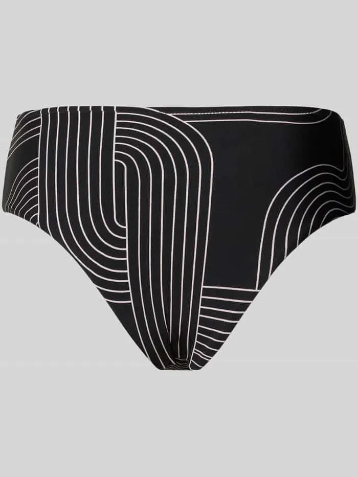 WATERCULT Bikinibroekje met grafisch patroon model 'LINE SET' zwart, foto 2