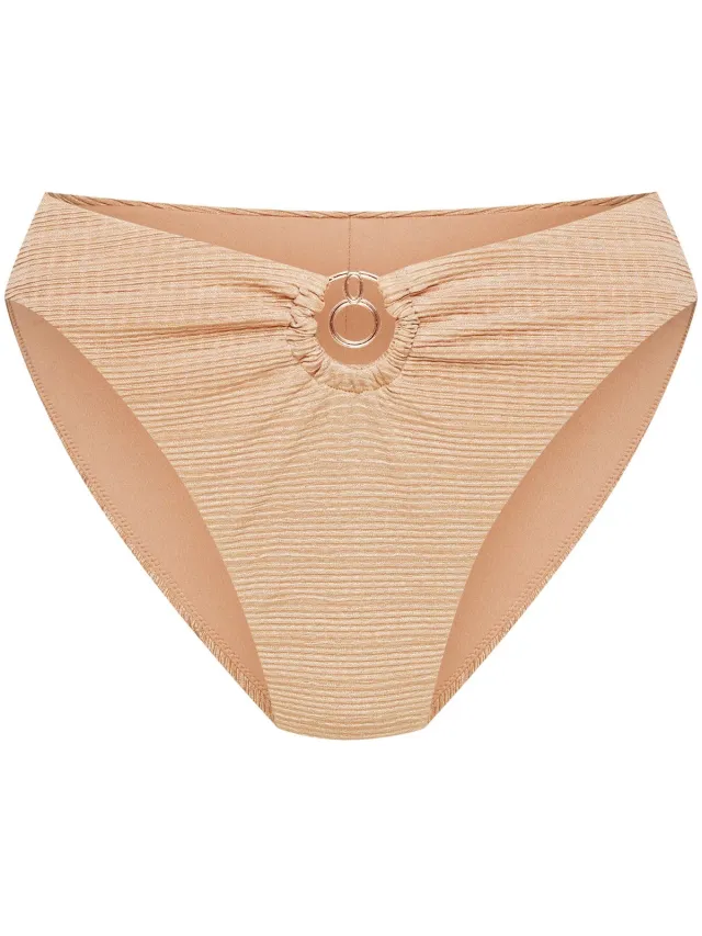 ESOTIQ Soley - Bikinibroekje - Goudbeige - V-vormige uitsnijding