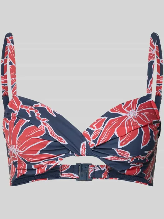 Barts Bikinitop met knoopdetail model 'Camolo Underwire' Blauw