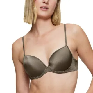 Triumph Midnight Swim Push-Up Bikini Top Blauw,Bruin,Beige