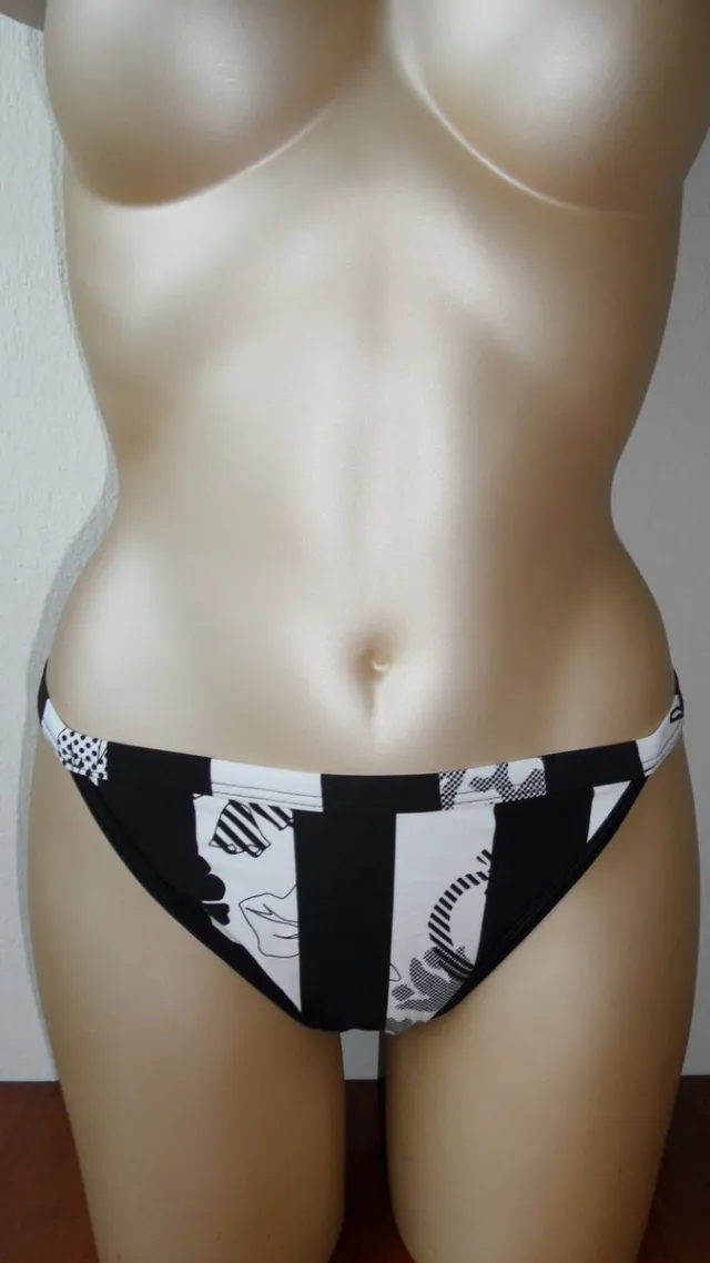 Marlies Dekkers Sundressed Mrs Robinson - bikinislip - zwart en wit