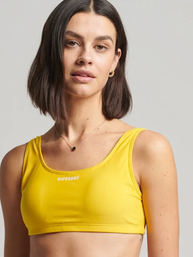 Superdry Code Essential Bikinitop Geel XS Vrouw Nautical Yellow