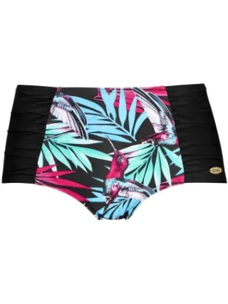 Damella Meryl Tropical maxi brief bikinislip zwart Versch.kleure/Patroon,Lila,Zwart