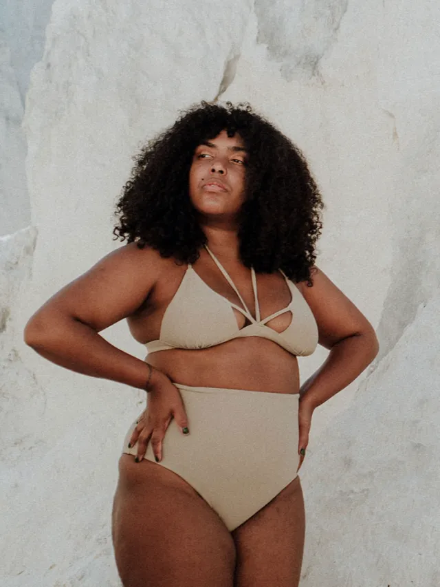 Anekdot dames vegan Bikini Nova Core High Waist Beige