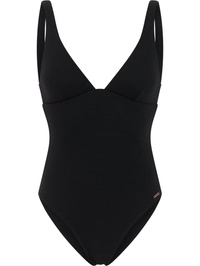 Protest PRTRiot - Badpak Dames - Normale pasvorm - Vaste vulling - Medium dekking - Zwart True Black