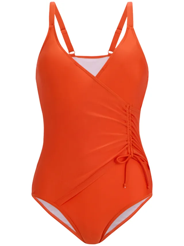 Regatta Dames Baylenne Eenvoudig Badpak (Tangerine Tango) Oranje