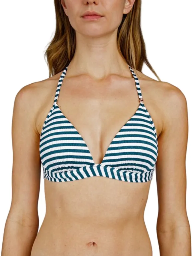 Brunotti Lisselot-Stripe - Bikini Topje Snow - Dames - Slide Triangel Bikini Top - 38