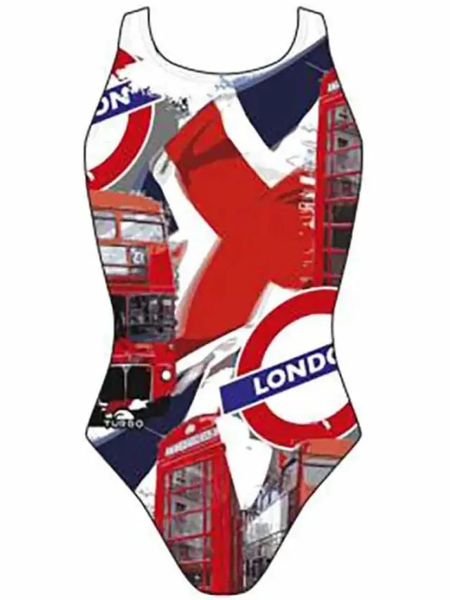 Turbo Wp London Zwemkleding Rood 3XL Vrouw Multicolour