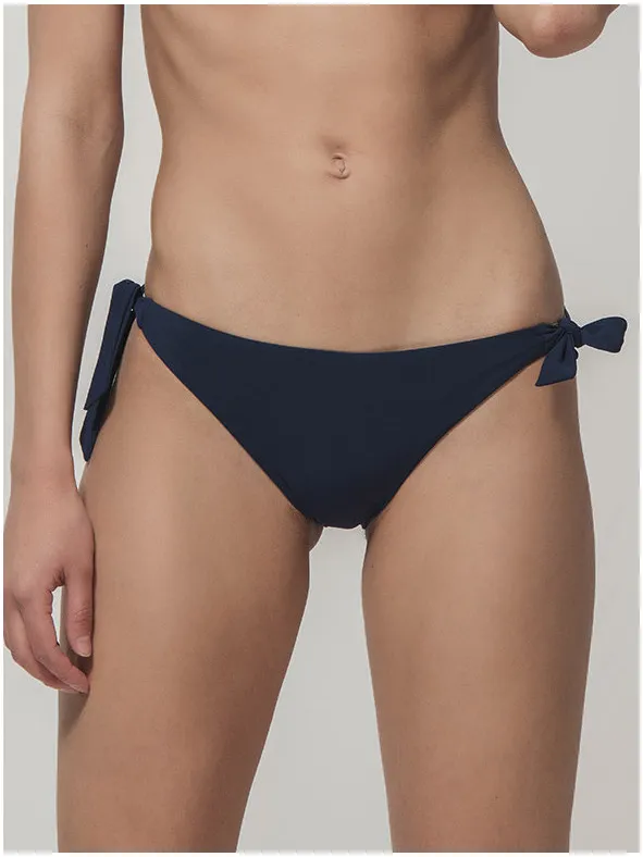 Luna Splendida Blue Sense bikinibroekje met strikjes blauw