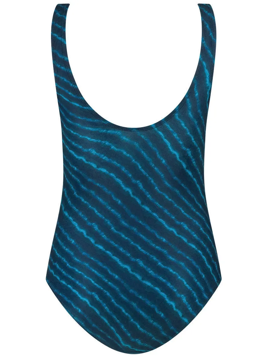 ten Cate Swim Tweka badpak donkerblauw lichtblauw, foto 3