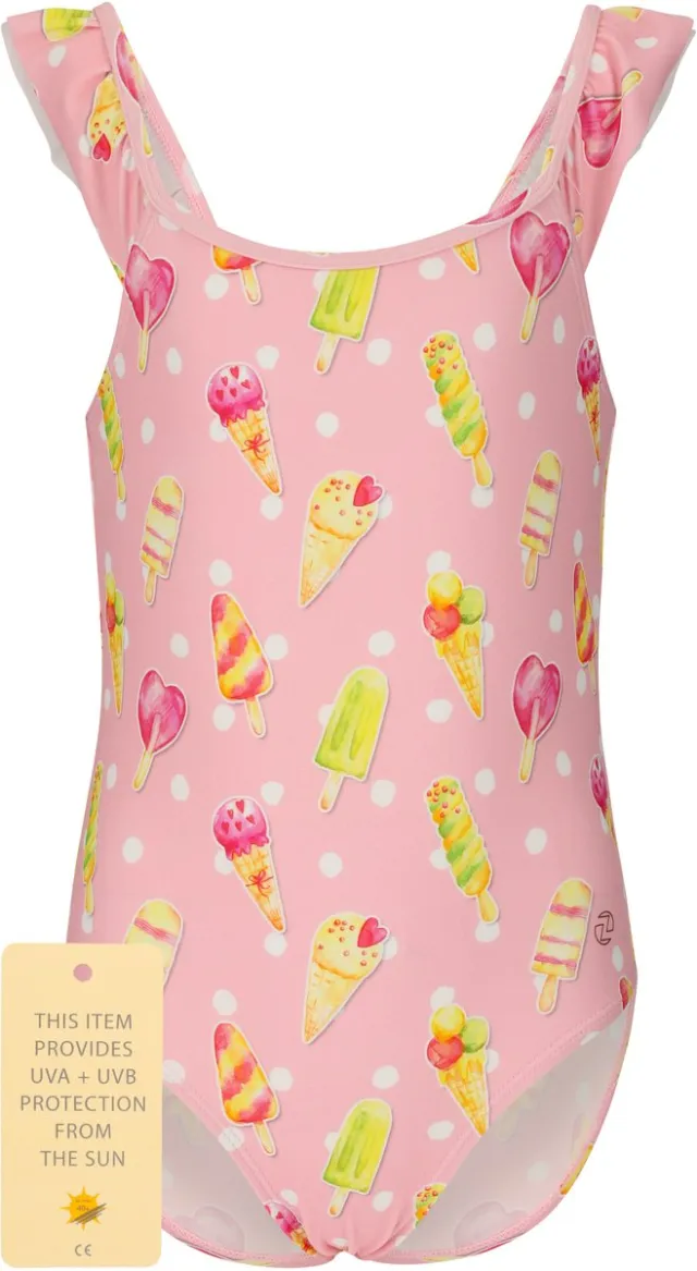 ZIGZAG Badeanzug Carly pink-geel